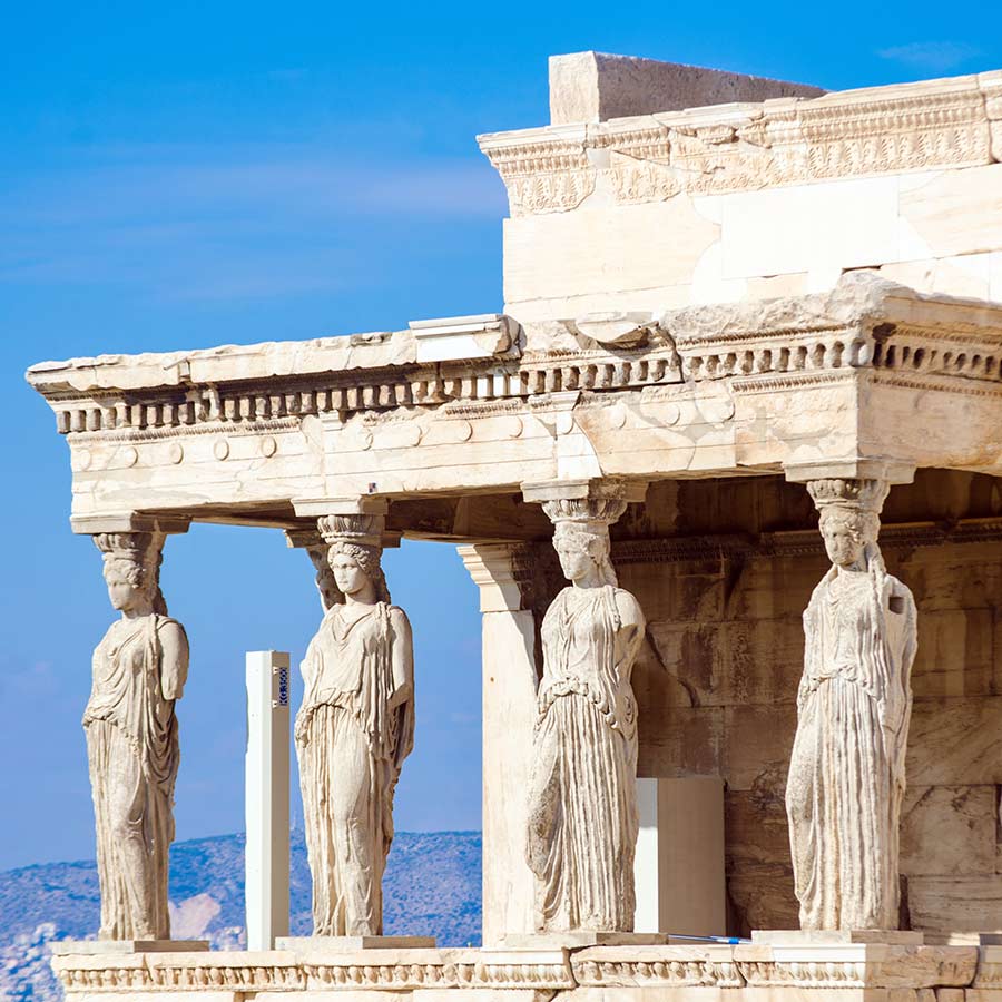 Temple columns