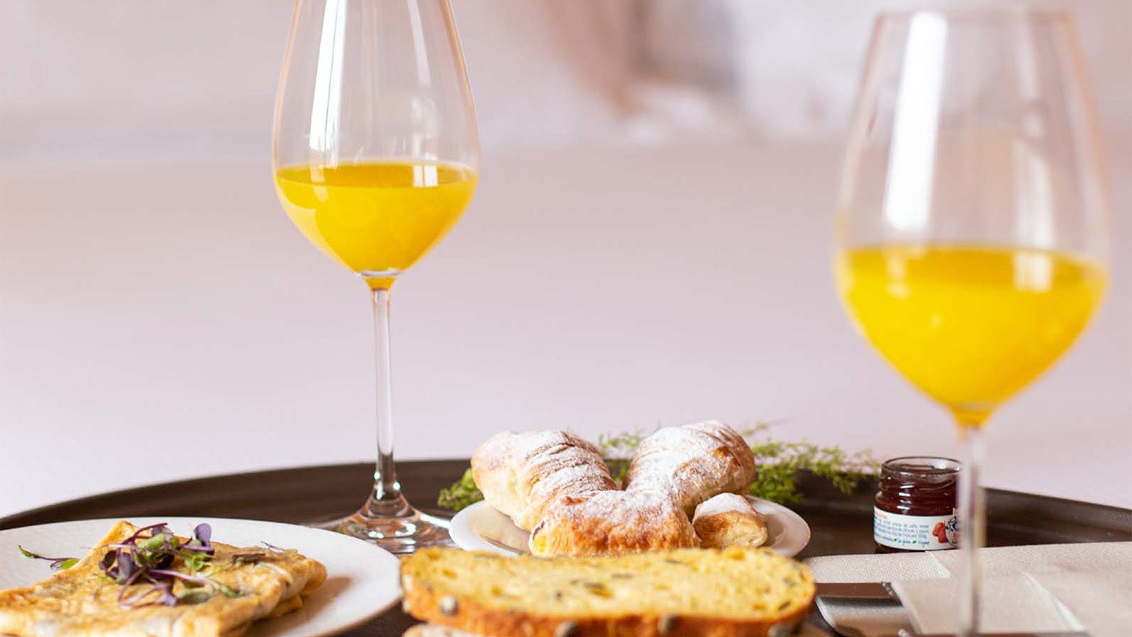 image of breakfast at a hotel